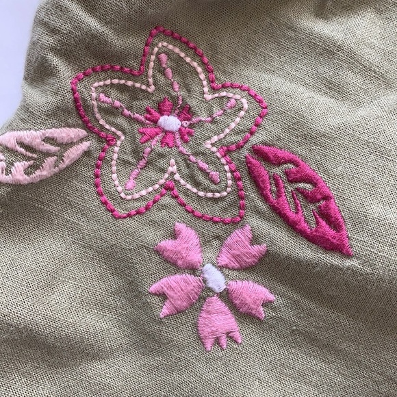 8/$20 Linen Blend Convertible Shorts Size 4 - Picture 3 of 8